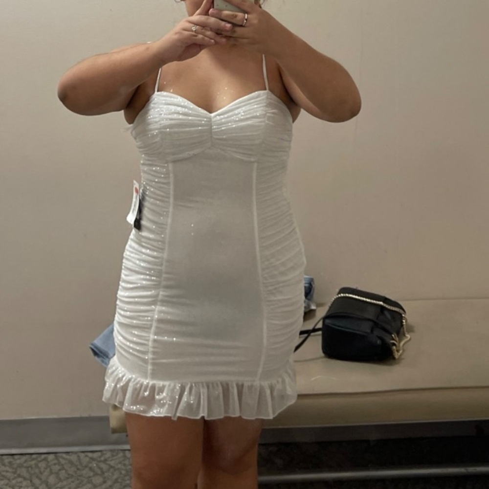 Dillard silver dress